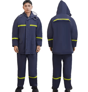 Chubasquero Impermeable Reflectante con Capucha, Chaleco Impermeable de Tela Tejida - Product Image 3