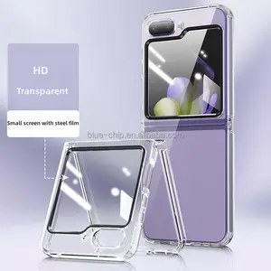 Funda transparente de TPU a prueba de golpes a prueba de caídas, funda antiamarillamiento, funda de parachoques amigable para teléfono con alta calidad para Samsung Z Flip 5