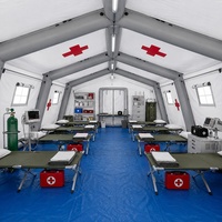 Tente médicale gonflable personnalisée pour les opérations de sauvetage d'urgence et les projets d'hôpitaux de campagne