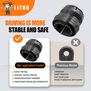Silentbloc de barre stabilisatrice de suspension automobile OE 7L0 411 313 <span class=keywords><strong>J</strong></span> pour VW Touareg 7L Avant 37mm – Pièce de rechange <span class=keywords><strong>en</strong></span> caoutchouc pour barre anti-roulis - Product Image 1