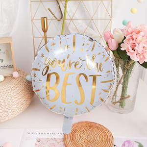 Nuovi Palloncini Rotondi da 18 Pollici 'You're the Best' in Foil per Forniture per Feste - Product Image 3