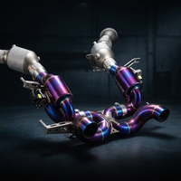 Pipa Knalpot Titanium Alloy Catted Downpipe dan Catback untuk Ferrari SF90 3.9T 2020-