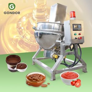 Máquina Industrial de Automatización con Doble Calentamiento Eléctrico, Olla Mezcladora para Derretir Azúcar con Agitador - Product Image 1