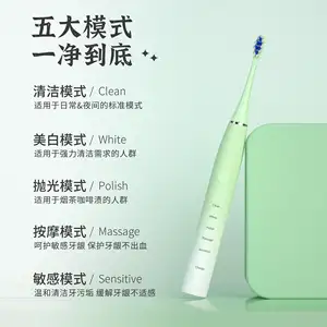 2024 Private Label Toothbrush Whitening Adult Electric Toothbrush Intelligent Sonic Electric Toothbrush With Replacement Heads