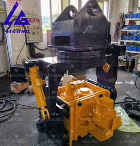 Il martello idraulico di Virbo, martello del mucchio usa la vibrazione ad alta frequenza per ridurre la resistenza del suolo e facilitare la penetrazione del mucchio. - Product Image 3