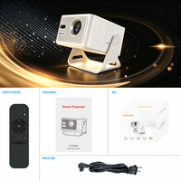 Projecteur intelligent Android JUNUO HY320MAX HD Home Theater, mini projecteur Android 14 WIFI6 400 ANSI Lumens, projecteur portable