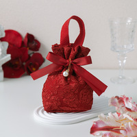 Bijoux de noël sac cadeau bonbons dragée sac à cordon pour la maison vacances fête bricolage décorations de mariage pour le shopping