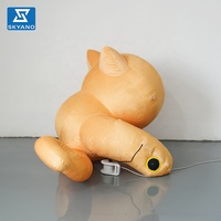 Sculpture gonflable personnalisée de chats et d'animaux de dessin animé
