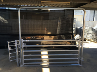 Panneaux de clôture pour animaux en acier galvanisé robuste et durable - Panneaux de cour pour chèvres et moutons / Panneaux de ferme pour bovins