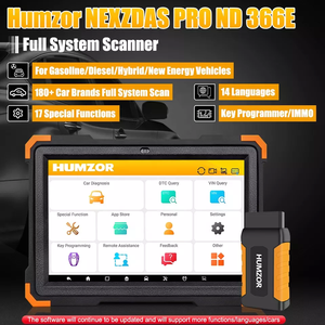 Outil de diagnostic automatique de scanner OBD2 professionnel Humzor <span class=keywords><strong>NexzDAS</strong></span> <span class=keywords><strong>Pro</strong></span> avec tablette de 10 pouces avec IMMO TPMS EPB DPF SAS et ABS - Product Image 2