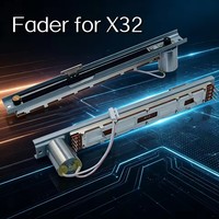 Potentiomètre coulissant électrique avec fil pour console de mixage X32, B10K, 8 broches, interrupteur avec poignée en T