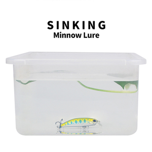 5cm/3.8g 7cm/8G 5 màu sắc nhân tạo cứng câu cá thu hút chìm Minnow mồi Minnow mồi cho nước ngọt và nước mặn - Product Image 5