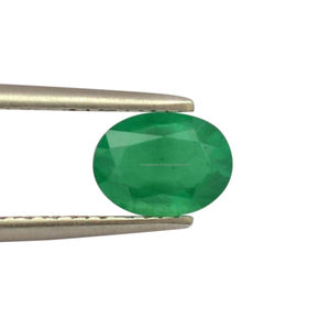 Distribuidor al por mayor Premim Quality 0,97 Ctw Zambian Green Emerald 8X6MM Oval Cut Piedra preciosa suelta natural para la fabricación de joyas - Product Image 1