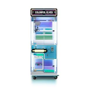 Máquina de garras metálica de tamaño mediano con soporte en español, receptor de tickets de escritorio, máquina expendedora tipo grúa con WiFi y luz intermitente - Product Image 3