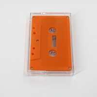Boîtier de cassette audio transparent de 30 ans avec broches Norelco