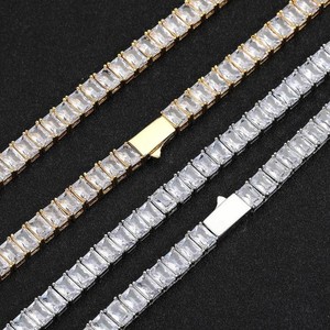 GRA Certified Moissanite Tennis <b>Chain</b> 925 Sterling Silver Hip Hop <b>Iced</b> Out <b>Chain</b> Custom Jewelry - Product Image 5