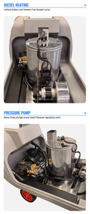 Nettoyeur haute pression à eau chaude robuste 150 bar/2175 psi, débit de 9 L/min, stérilisation et élimination de l'huile haute performance - Product Image 3