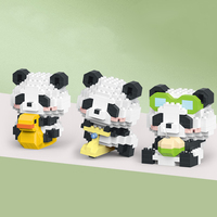 Gros mignon Panda Animal bloc de construction jouets ours brique Puzzle éducatif Kits de bricolage pour enfants cadeaux