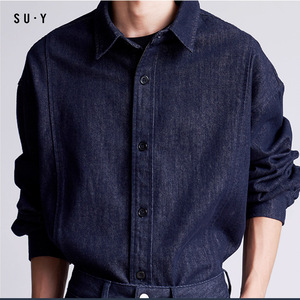 <span class=keywords><strong>Camicia</strong></span> Vintage in Denim Silhouette ampia <span class=keywords><strong>camicia</strong></span> stile <span class=keywords><strong>camicia</strong></span> a maniche lunghe <span class=keywords><strong>camicia</strong></span> da <span class=keywords><strong>uomo</strong></span> <span class=keywords><strong>oversize</strong></span> - Product Image 6