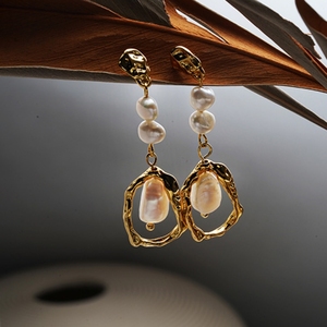 Hot Sale Vintage S925 Sterling <strong>Silver</strong> Exquisite Pearl Ring Earrings Fine <strong>Jewelry</strong> for Women - Product Image 2