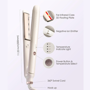 เครื่องหนีบผมอินฟราเรดคุณภาพสูง ปรับอุณหภูมิได้ 4 <span class=keywords><strong>ระดับ</strong></span> พร้อมระบบล็อคด้ามจับ และแผ่นอินฟราเรดแยกอิสระ - Product Image 3