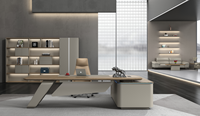 Table de travail informatique moderne de luxe de haute qualité, table de bureau à domicile, bureau de direction, bureau de PDG, bureau de direction