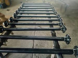 Nuevo 5 Bolt X 4,5 ''PCD Black Painted Trailer Axle Parts Accesorios <span class=keywords><strong>para</strong></span> remolques - Product Image 3