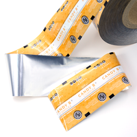 Bedrukt Aluminiumfolie Sachet Wrap Rolfolie Voor Suikergoed Verpakking Plastic Film Rolverpakking Verpakking Voor Voedsel