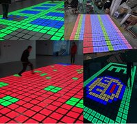Piste de danse intérieure/extérieure RVB Pixel LED Interactive Motion Sensor Games Pixel Dance Floor