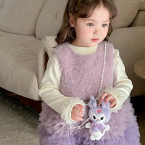 Girls Fleece Lined Tutu Dress Long Sleeve Breathable Princess Dress For Baby Girls Autumn Winter Korean Style - Product Image 3