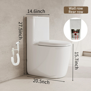 Articoli sanitari moderni, ceramica di piccole <span class=keywords><strong>dimensioni</strong></span>, salvaspazio, risparmio di acqua, potente sciacquone in ceramica - Product Image 2