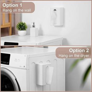 Soporte Magnético para Toallitas de Secadora, Contenedor de Toallitas para Lavandería, Dispensador de Toallitas para Secadora, Caja de Toallitas para Secadora de Pared - Product Image 5