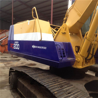 Excavatrice sur chenilles Komatsu PC200-5 d'occasion, 20T, hydraulique, avec pompe et moteur, modèle 2014