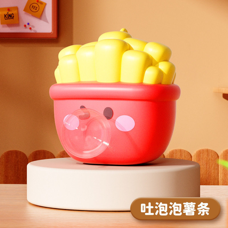 Papas fritas escupen música de pellizco de burbujas [bolsa OPP]]