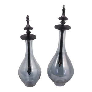 Set di Vasi Decorativi in Vetro, Vaso Alto per Fiori, Elemento d'Arredo Moderno per Soggiorno e Camera da Letto - Product Image 5