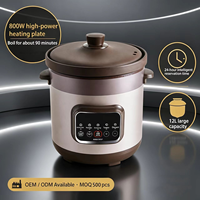 Marmite Électrique en Céramique à Grande Capacité et Isolation Thermique pour Restaurants, Marmite à Soupe Haute Puissance, Marmite à Congé