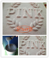 Modèle de presse thermique de gaufrage 3D écologique sérigraphie en silicone pour encre d'impression en polyester pour vêtement