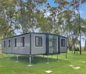 2024 new arrival Container House 600 Sq Ft Plan 2 Bedroom Small Building Cottage Program Foldable Prefab Tiny House