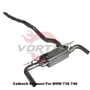Kit d'échappement sport Vortex en acier inoxydable Valvetronic pour BMW 730 740 G11 G12 2015-2023 - Product Image 2