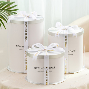 中国工厂<span class=keywords><strong>4</strong></span>/6/8/10/12英寸圆形生日蛋糕盒包装 - Product Image 4