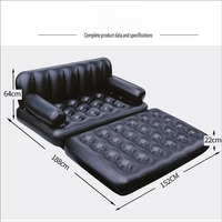 Canapé-lit gonflable moderne léger en PVC, alimenté par courant continu, 5-en-1, pour l'extérieur, mobilier pneumatique, chaise, matelas de couchage, hôtel