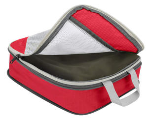 Sacs de compression de voyage ultra-légers grande capacité de haute qualité, organisateurs de bagages en maille avec motif lettres et fermeture éclair - Product Image 4