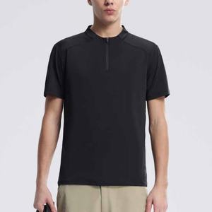 เสื้อยืดผู้ชายแบบใหม่ น้ำหนักเบา ดีไซน์ใหม่ เสื้อฟิตเนส เสื้อสตรีทแวร์ เสื้อยืดซิปครึ่งตัว เสื้อยืดออกกำลังกายสำหรับผู้ชาย - Product Image 2