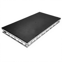 Plateforme de scène portable pour événements de concerts en intérieur/extérieur, structure de scène en aluminium avec structure de treillis