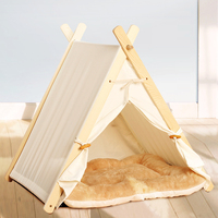 Tragbares Waschbares Haustier-Tipi Haustier-Zelt Katzen-Tipi-Bett mit Dicker Polsterung