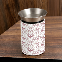 Brûleur à Bakhoor en bois avec bol en métal pour Oud aromatique et décoration intérieure