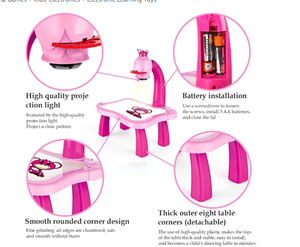 Escritorio Infantil con Proyector Inteligente | Proyector de Aprendizaje para Dibujar y Pintar con Luz y Música - Product Image 4