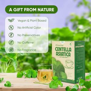 Thé biologique premium pour la santé, Centella Asiatica, favorise la beauté de la peau, réduit l'acné, 2G Raw NMPT Brand Vietnam Tea Bags - Product Image 3