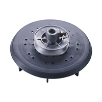 Ventilateur de refroidissement pour pièces détachées de lave-linge, poulie WLZP-334B, axe d'impeller à bride, pièces métalliques