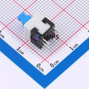 KFC8080-W Push Button Switch DIP-6P,8x8mm Switch Double Pole Double Throw No Lock Square Plunger Through Hole - Product Image 2